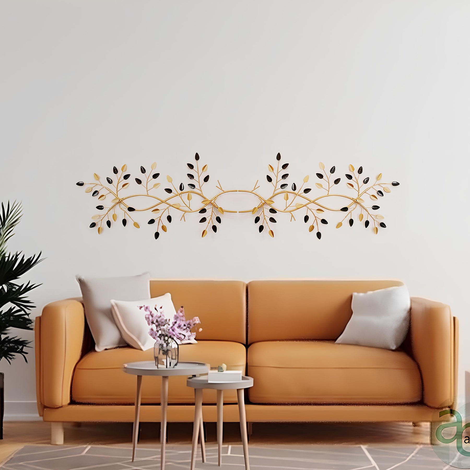 Aureate Leaf Trio Wall Art