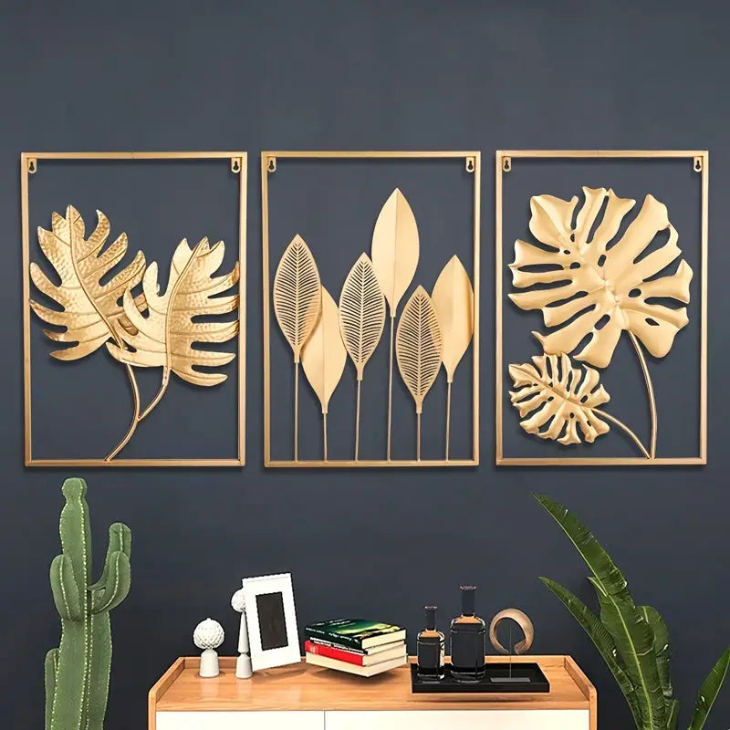 Golden Leaf Wall Art