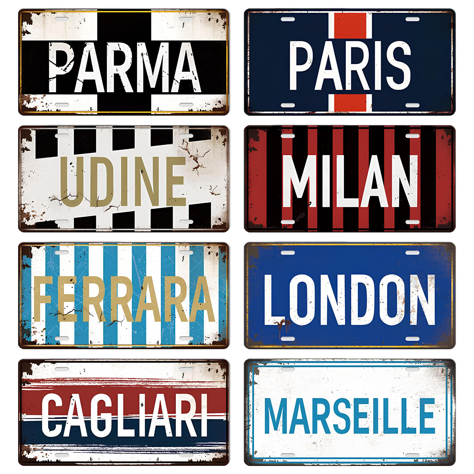 Global Metro Retro Metal Signs