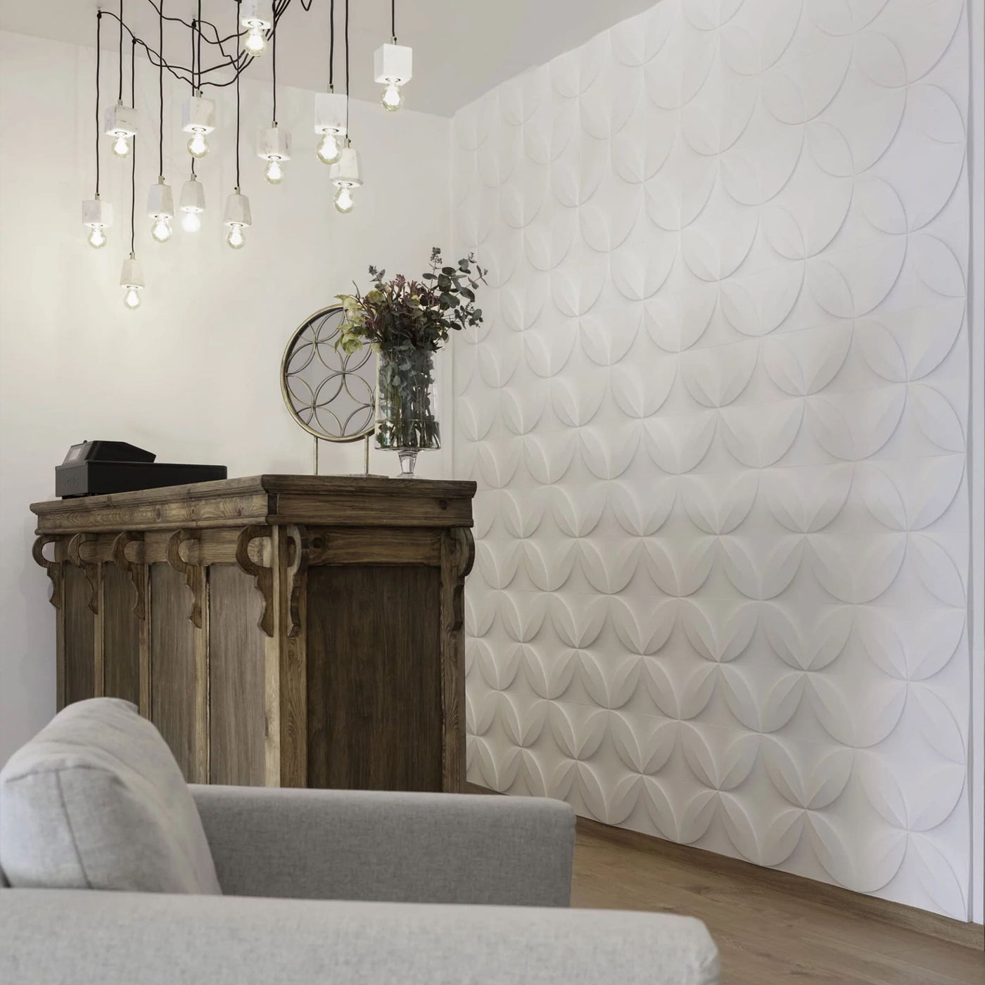 Flower 3D PVC Wall Panel | Premium Materials | Best Home Decor