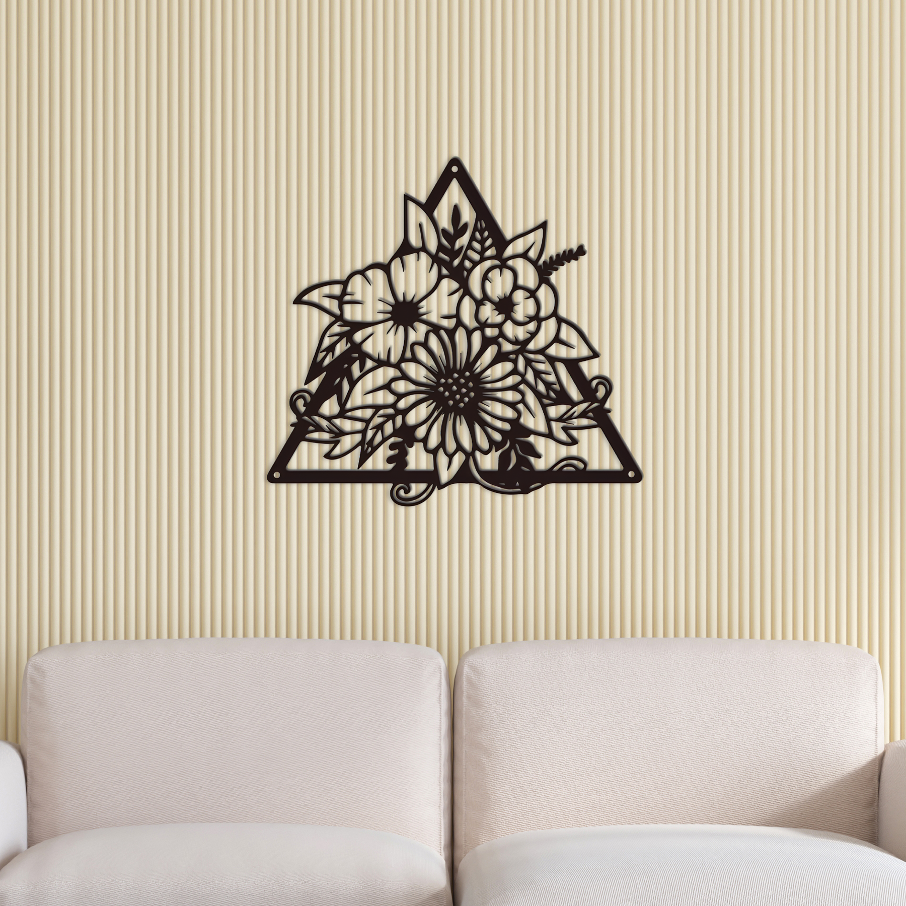 Blossom Silhouette Metal Wall Art