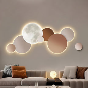 Lunar Glow Modern LED Wall Art