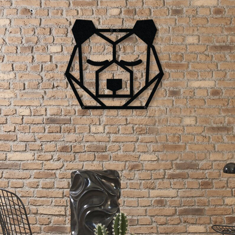 Bear Silhouette Metal Wall Art