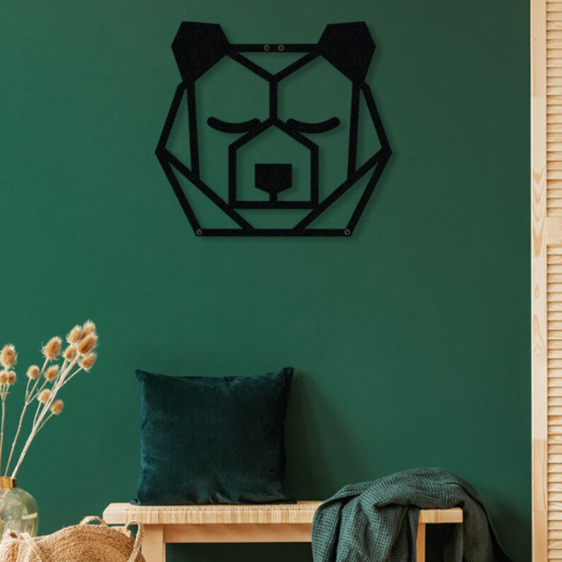 Bear Silhouette Metal Wall Art