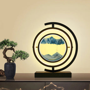 Quicksand 360 Hourglass Lamp with Level of Brightness Cold Light (6500K)