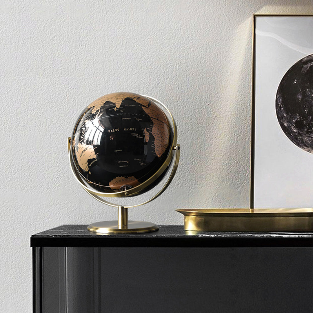 Antique brass globe for fantastic room decoration