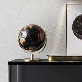Antique brass globe for fantastic room decoration