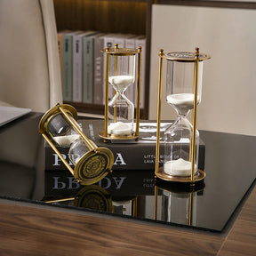 The ArtDigest Brass Hourglass is passionately crafted, paying attention to the high details.