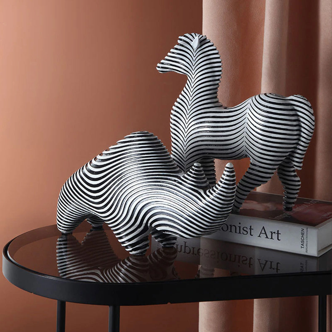 BW Pattern Animal perfect decorative item for any home - minimalistic, abstract, and modern decorative figures. 