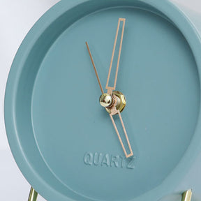 Quartz Metal Table Clock 6 In Shipment Protected by InsureShield™