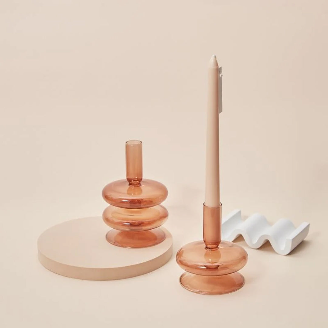 Glass Candlestick Holder Shipment Protected by InsureShield™.