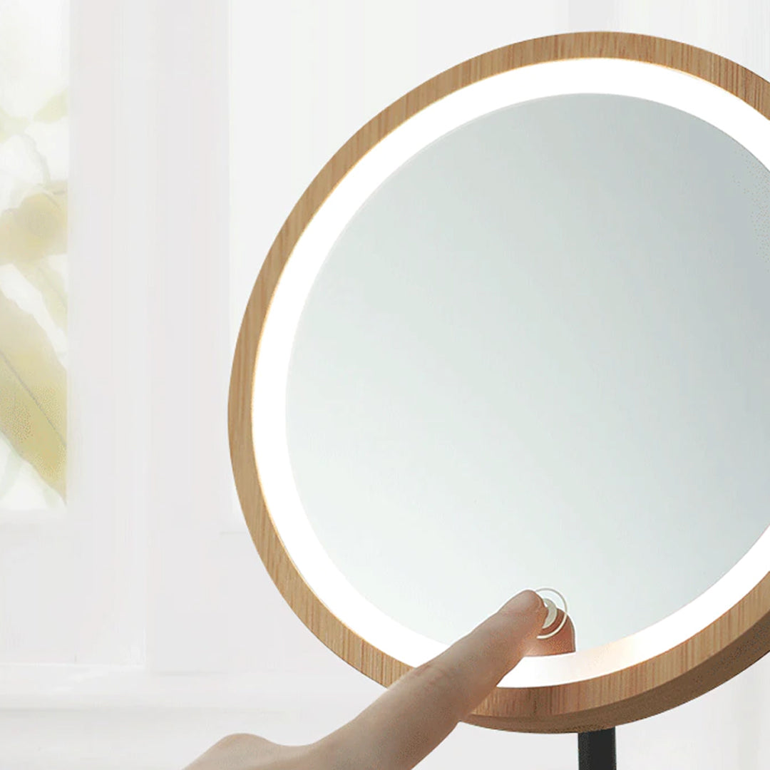 LED Wooden Cosmetic Mirror Shipment Protected by InsureShield™
