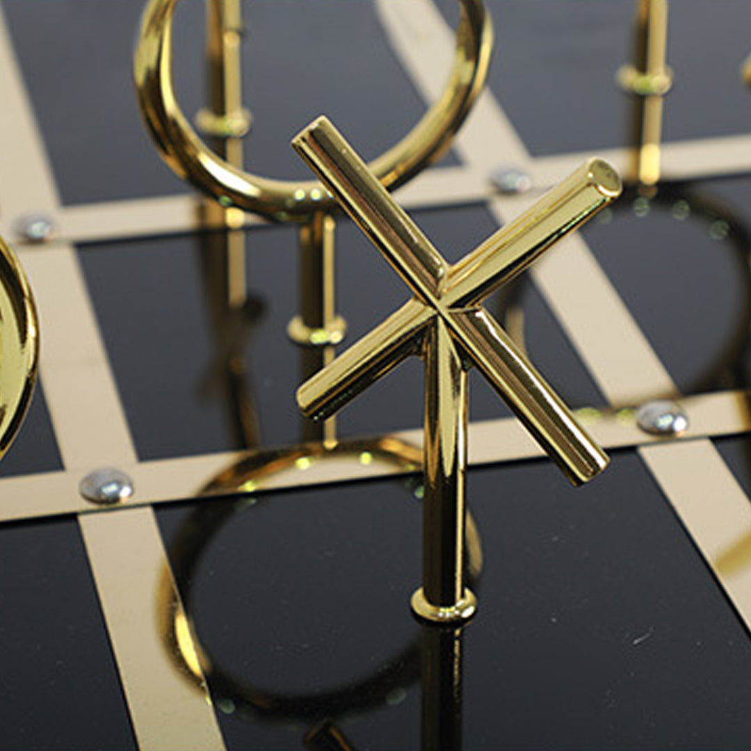 Gold Tic-Tac-Toe Game