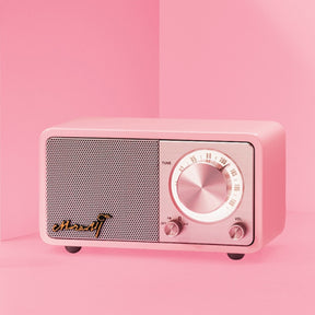 Retro Radio Soundbox Bluetooth Color Pink