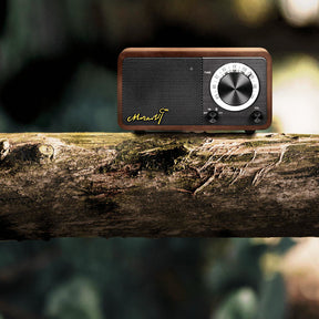 Retro Radio Soundbox Bluetooth with the stylish retro wood finish
