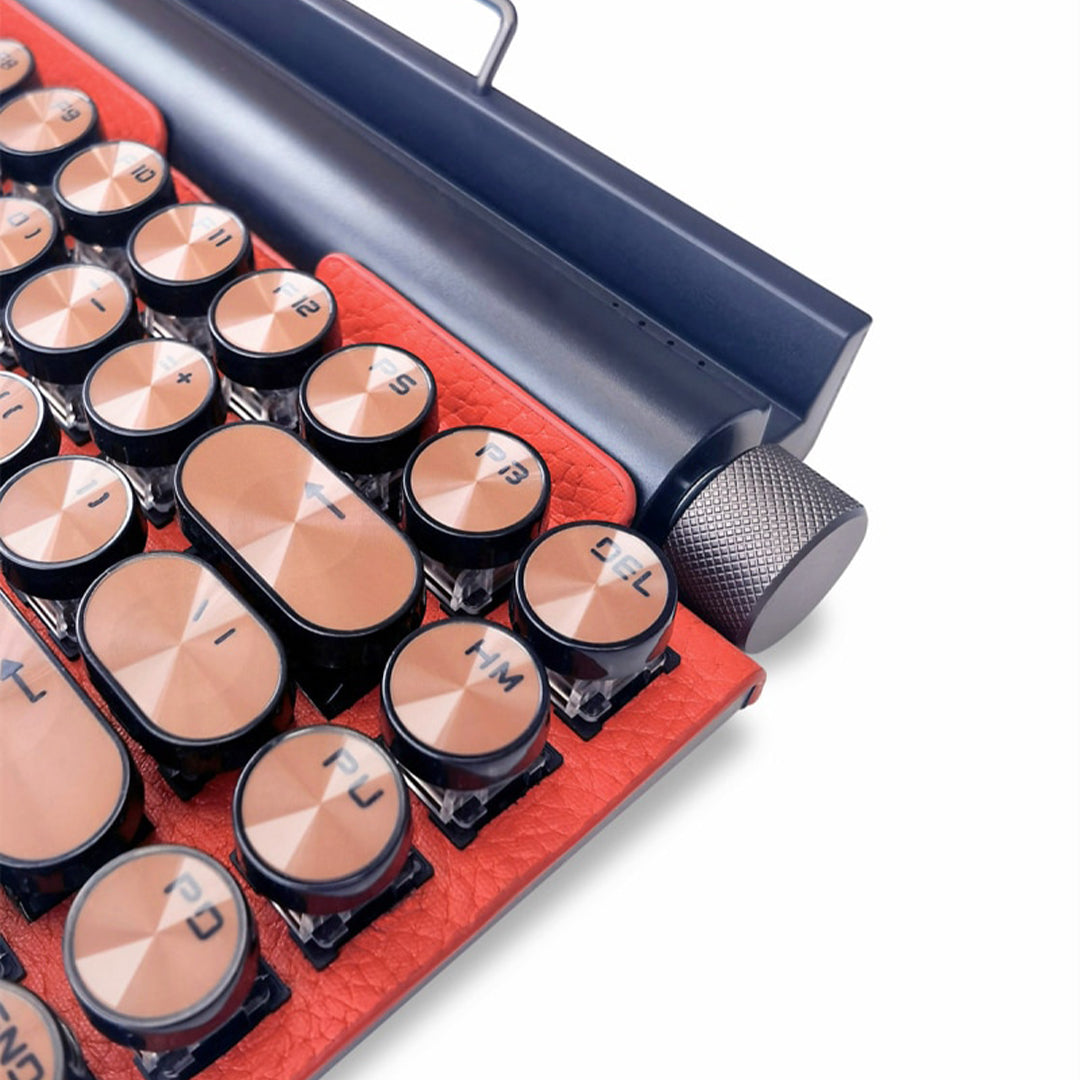Retro Typewriter Keyboard the chassis is made of new scratch 