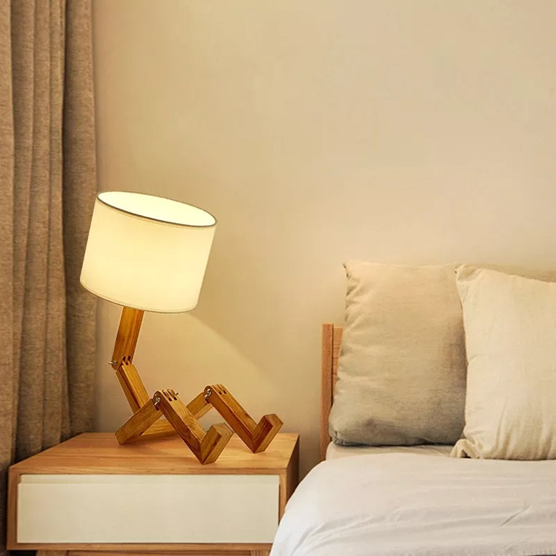 Robot Wooden Table Lamp for Lovely Table Lamp 