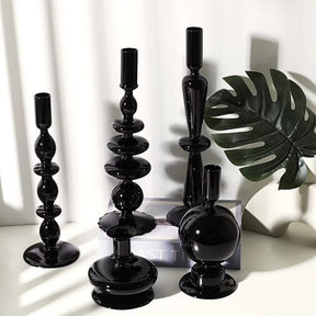 Rockwell Candle Holders with sizes of glassware