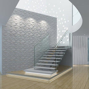 Wavy 3D PVC Wall Panel with Total size: 12.5 sqm