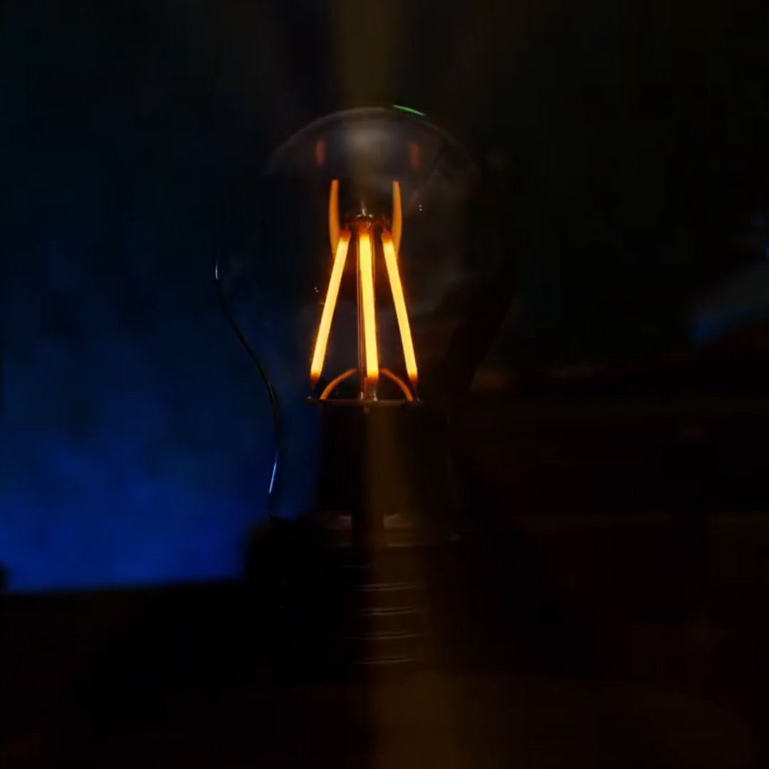 Super Levitating Lamp: Floating Bulb & Walnut