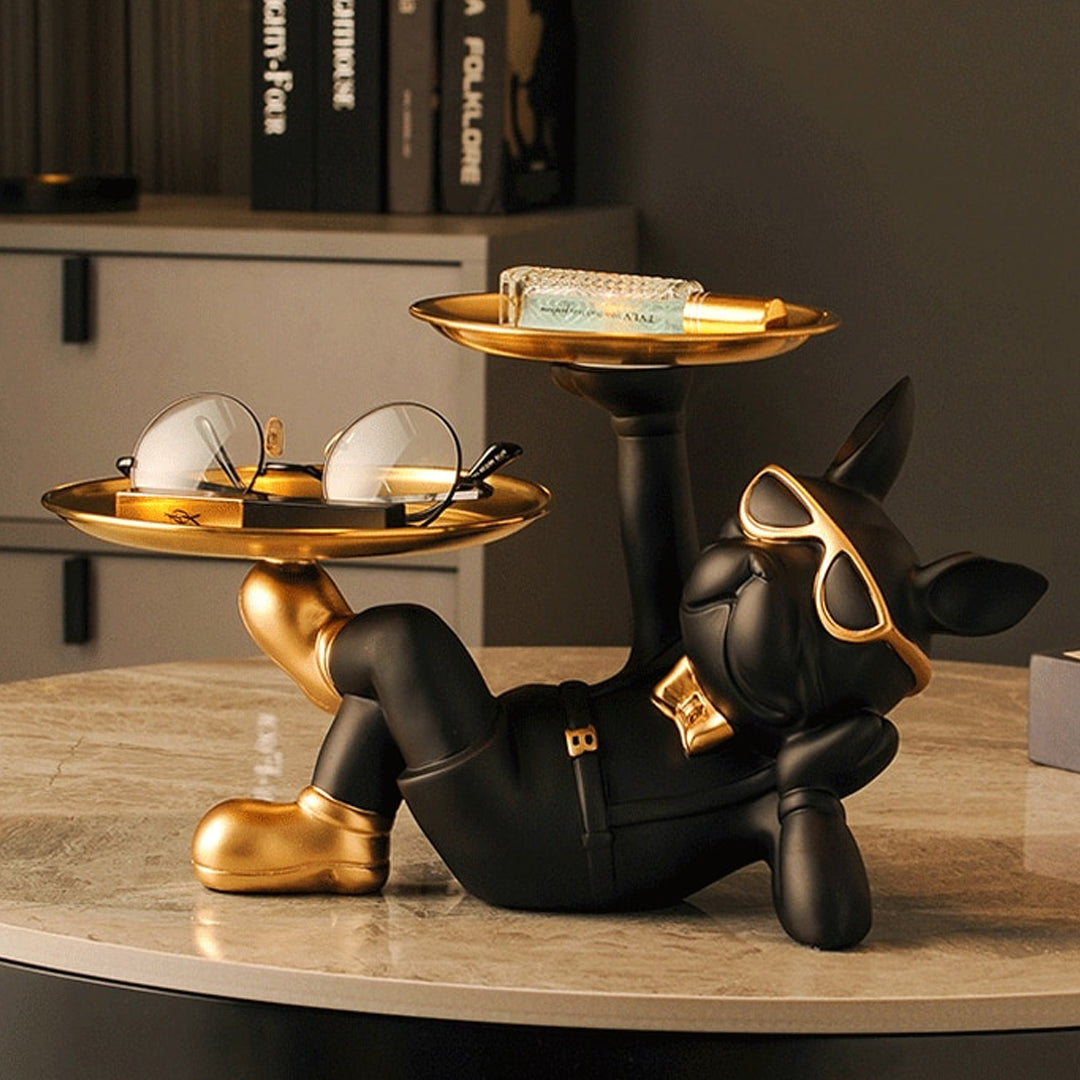 French Bulldog Metal Tray is crafted with high detail showcasing the edgy-stylish vibe.
