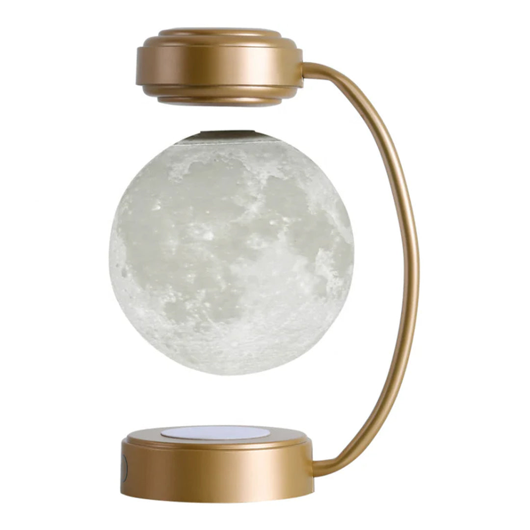 Levitating Moon Lamp with Materials PLA, Iron, Plastic