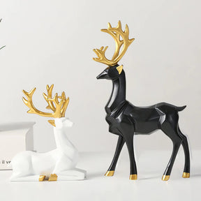 Christmas Reindeer Figurine Its hand-painted design is incredibly detailed.