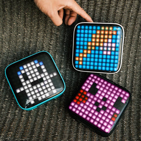 Pixel Art Bluetooth Speaker with powerful audio drivers