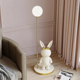 Rabbit Floor Lamp with A Cute Rabbit Guardian