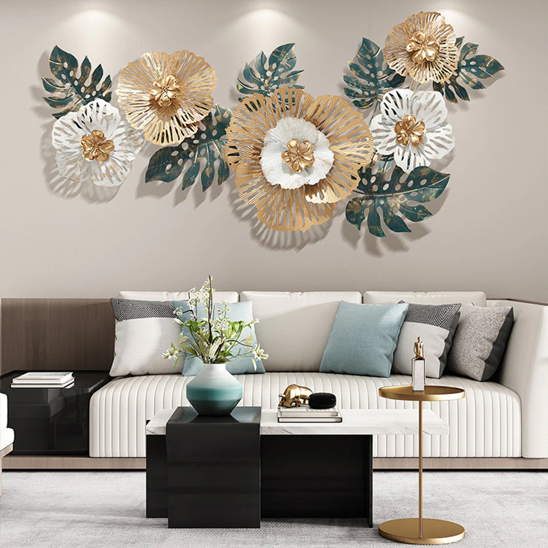 Flower Metal Wall Decor  the elegant colors it delivers, showcasing an expensive look. 