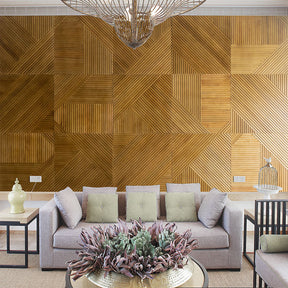 Mosaic Wood Wall Panel Highly Durable
