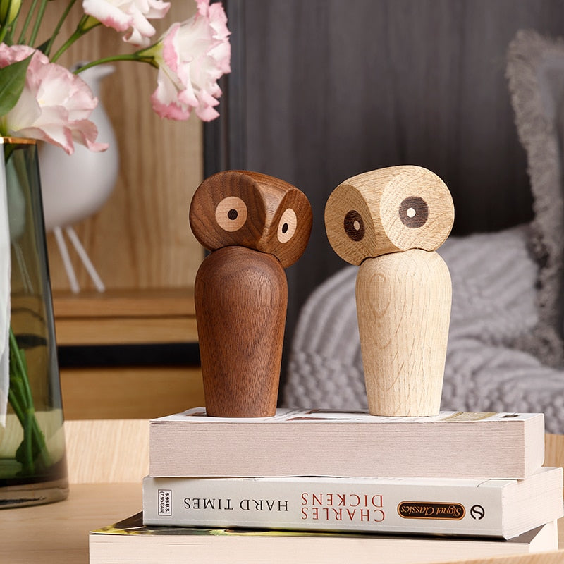 Owl Wood - Book Holder with Solid Oak Wood