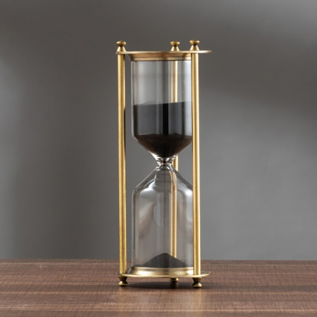 Black deals sand hourglass